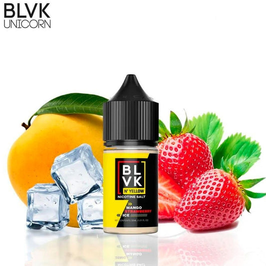 BLVK Nic Salt N Yellow 30ml - 50mg Mango Strawberry Ice